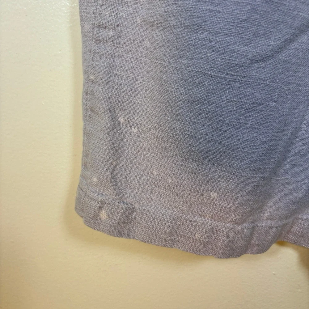 VTG Linen Cotton‎ Lavender Shorts Women Sz S Purple Elastic Waist Casual Summer